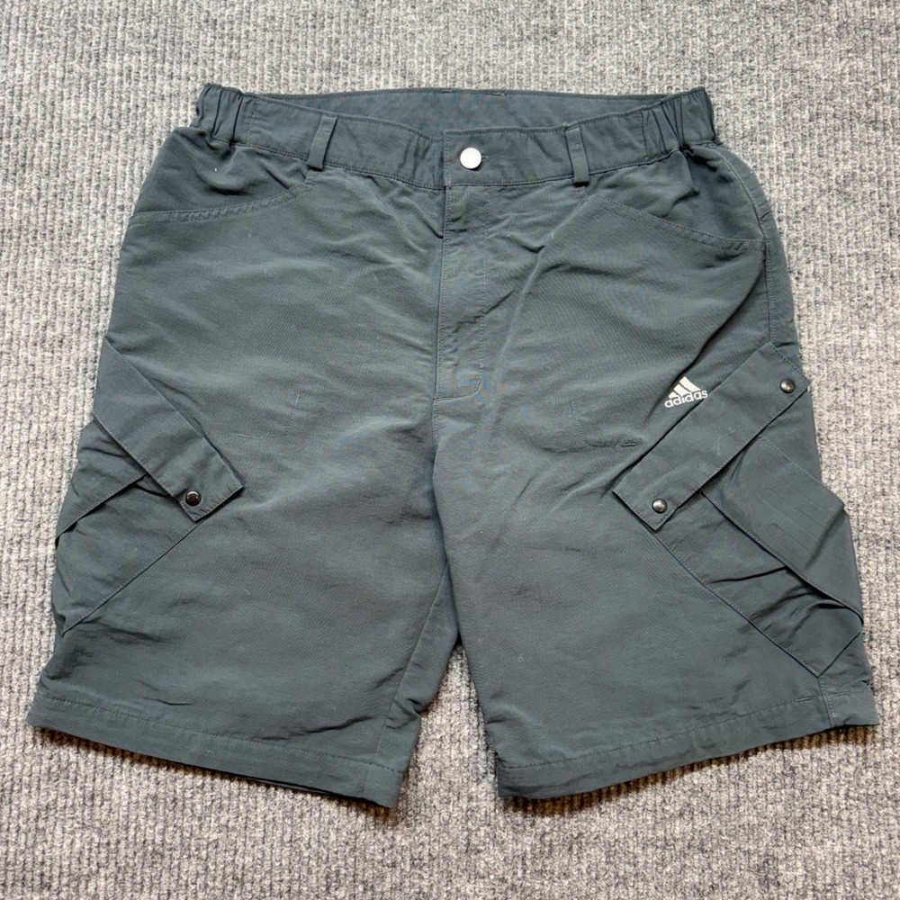 Adidas Cargo Shorts Mens 36 Stretch Waist Utility Pocket Outdoor Casual